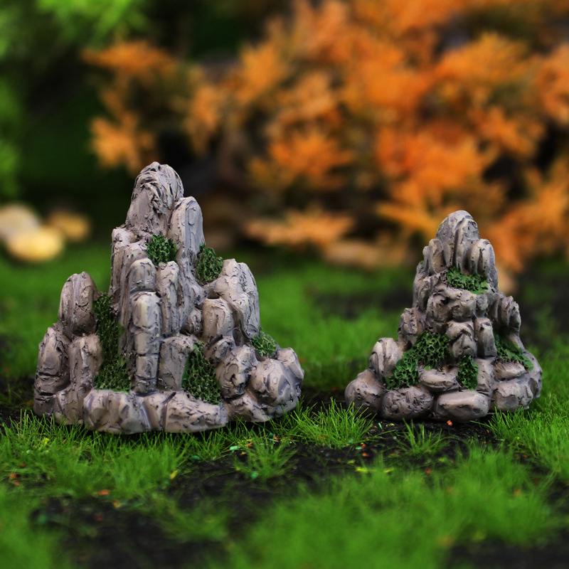Marine Aquarium Aquascape - Mini Mountain Miniature Fake Stone Artificial