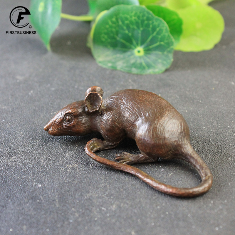 Marine Aquarium For Sale - Heavy Brass BIG Rat Mouse Figurines