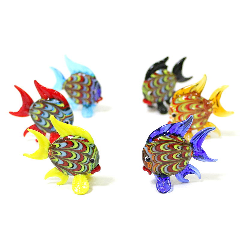 Marine Aquarium Aquascape - Colorful Tropical Fish Mini Figurines Cute