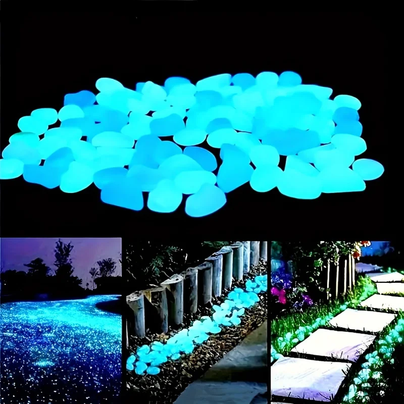 Marine Aquarium Aquascape - Luminous Pebbles Night Light Stones Aquarium