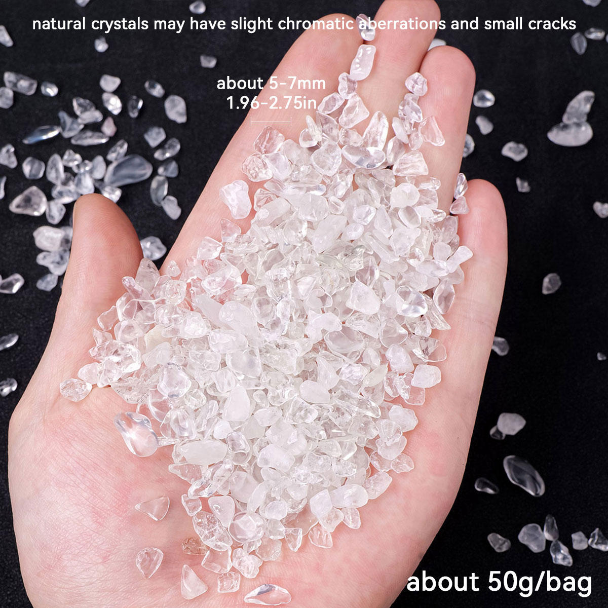 50g/bag Natural Crystal Clear  - Marine Aquarium Aquascape recension och pris