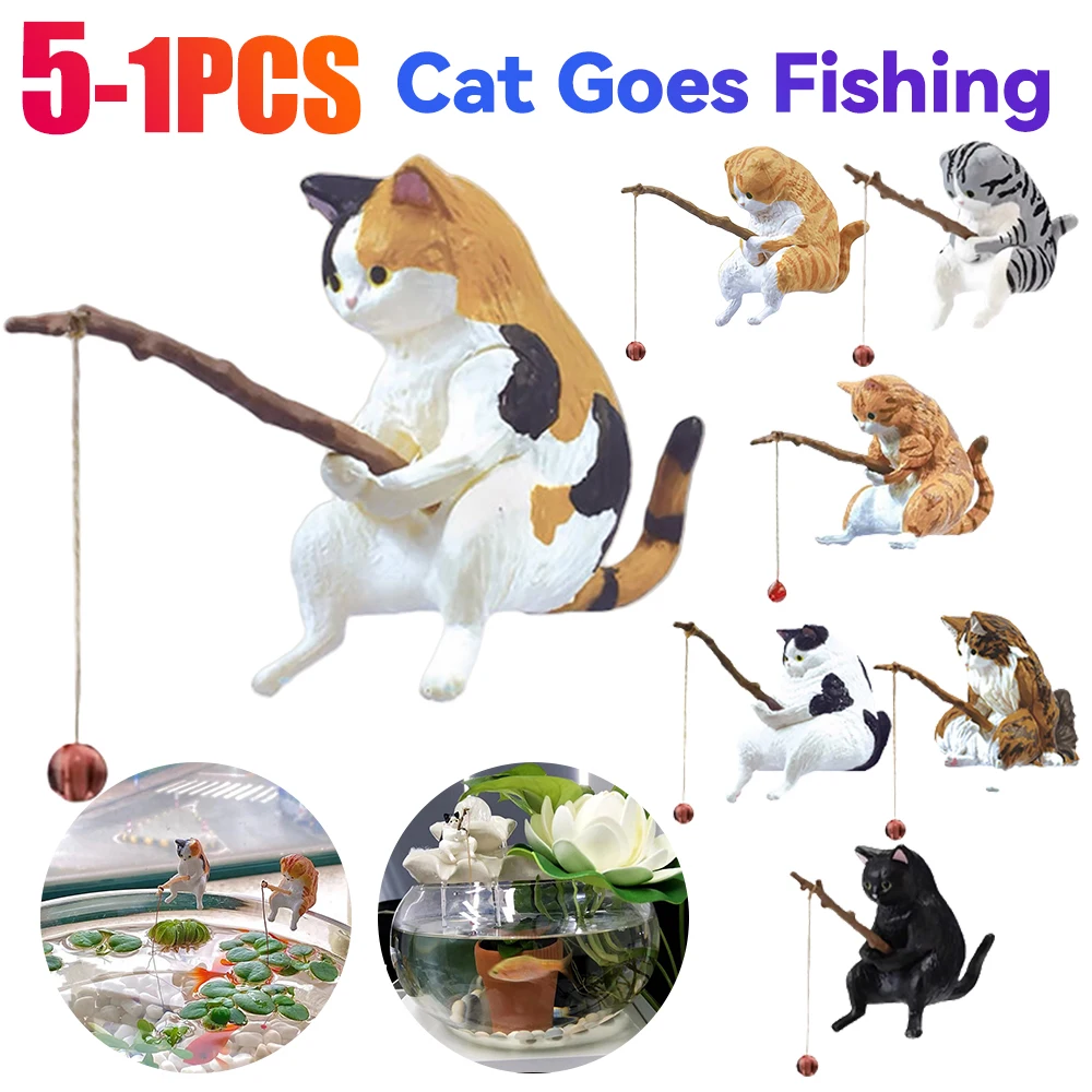 1-5PCS Fishing Cat Aquariums D - Marine Aquarium Aquascape recension och pris