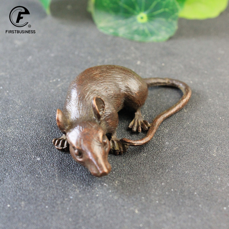 Heavy Brass BIG Rat Mouse Figu - Marine Aquarium For Sale recension och pris