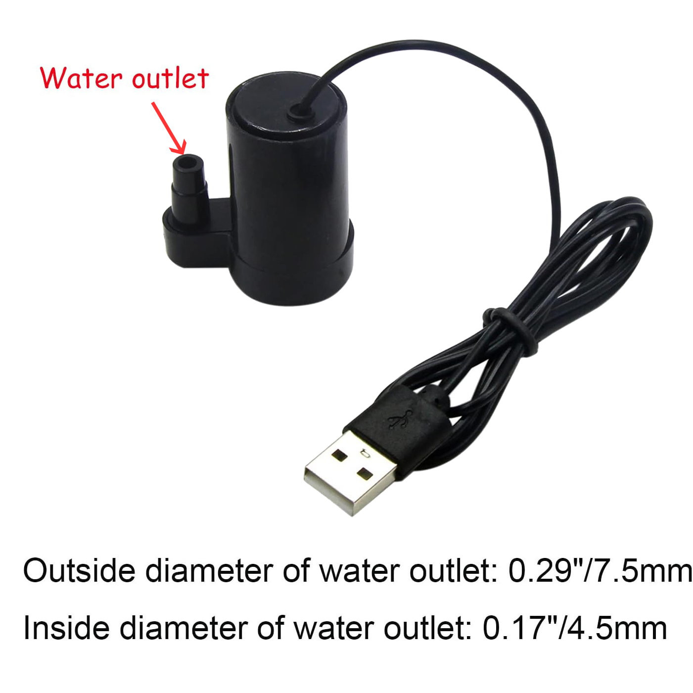 1/2pc DC 3-5V USB Micro Submer - Marine Aquarium Hydrometer recension och pris