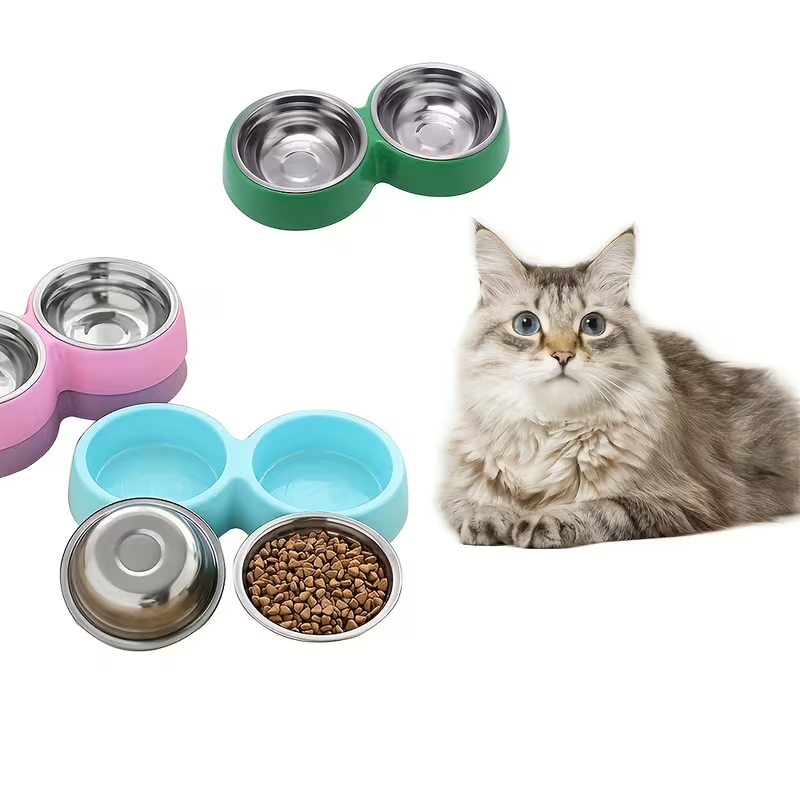 1pc Stainless Steel Double Dog - Royal Canin Food Medium recension och pris