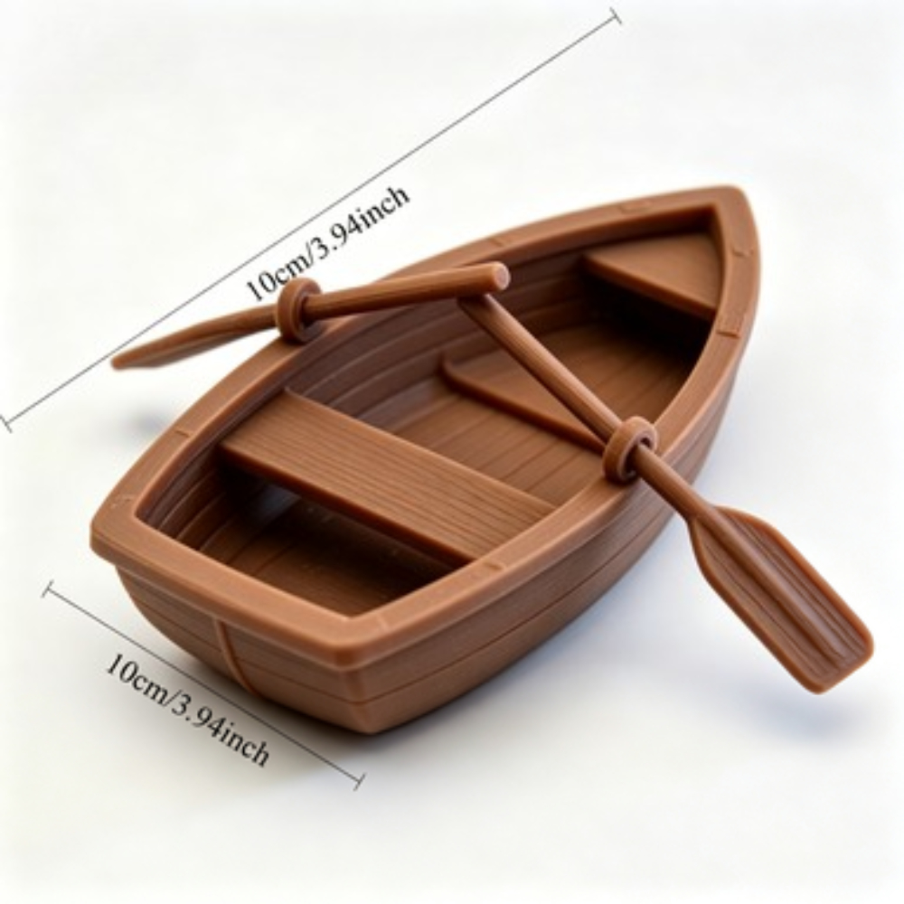 Mini Double Oar Wooden Boat Aq - Marine Aquarium For Sale recension och pris