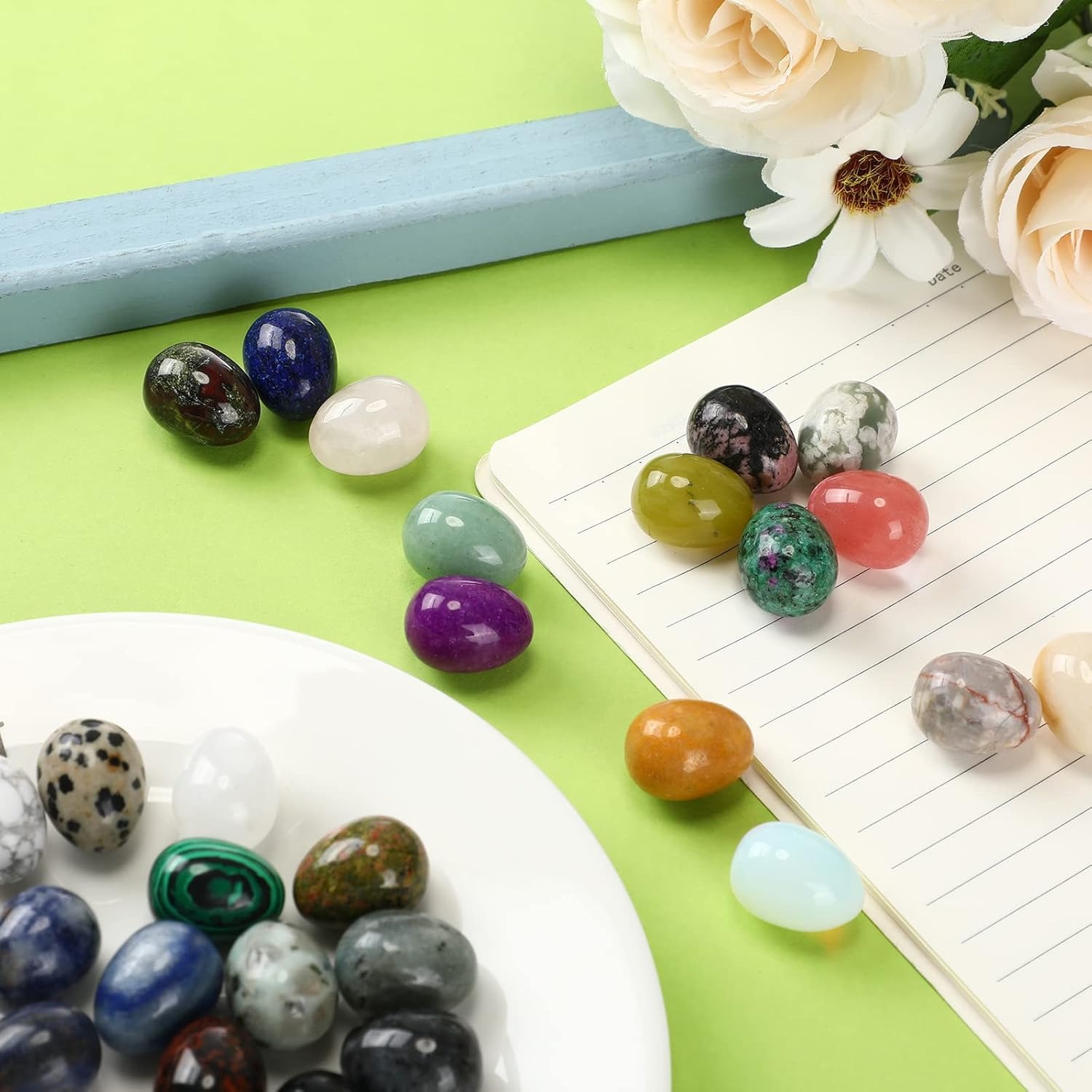 8  pcs natural crystal beads,  - Marine Aquarium For Sale recension och pris