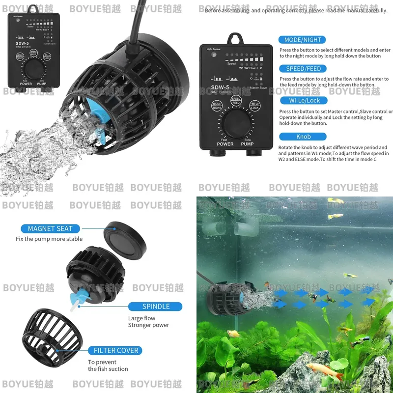 WiFi Aquarium Wave Maker Silen - Powerhead Wave Maker recension och pris