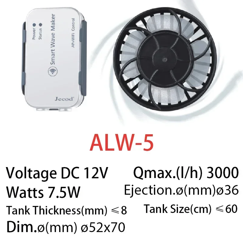 Jebao Jecod New ALW Series WIF - Powerhead Wave Maker recension och pris