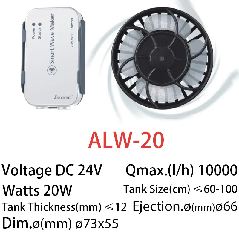 Jebao Jecod New ALW Series WIF - Powerhead Wave Maker recension och pris