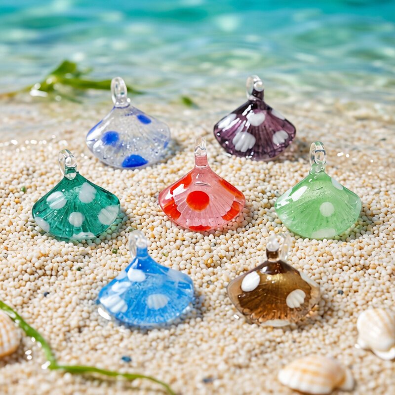 Colorful Mini Sea Shell Charm  - Marine Aquarium Aquascape recension och pris