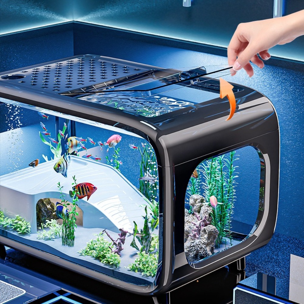 Transparent Luxury Fish Tank D - Marine Aquarium Aquascape recension och pris