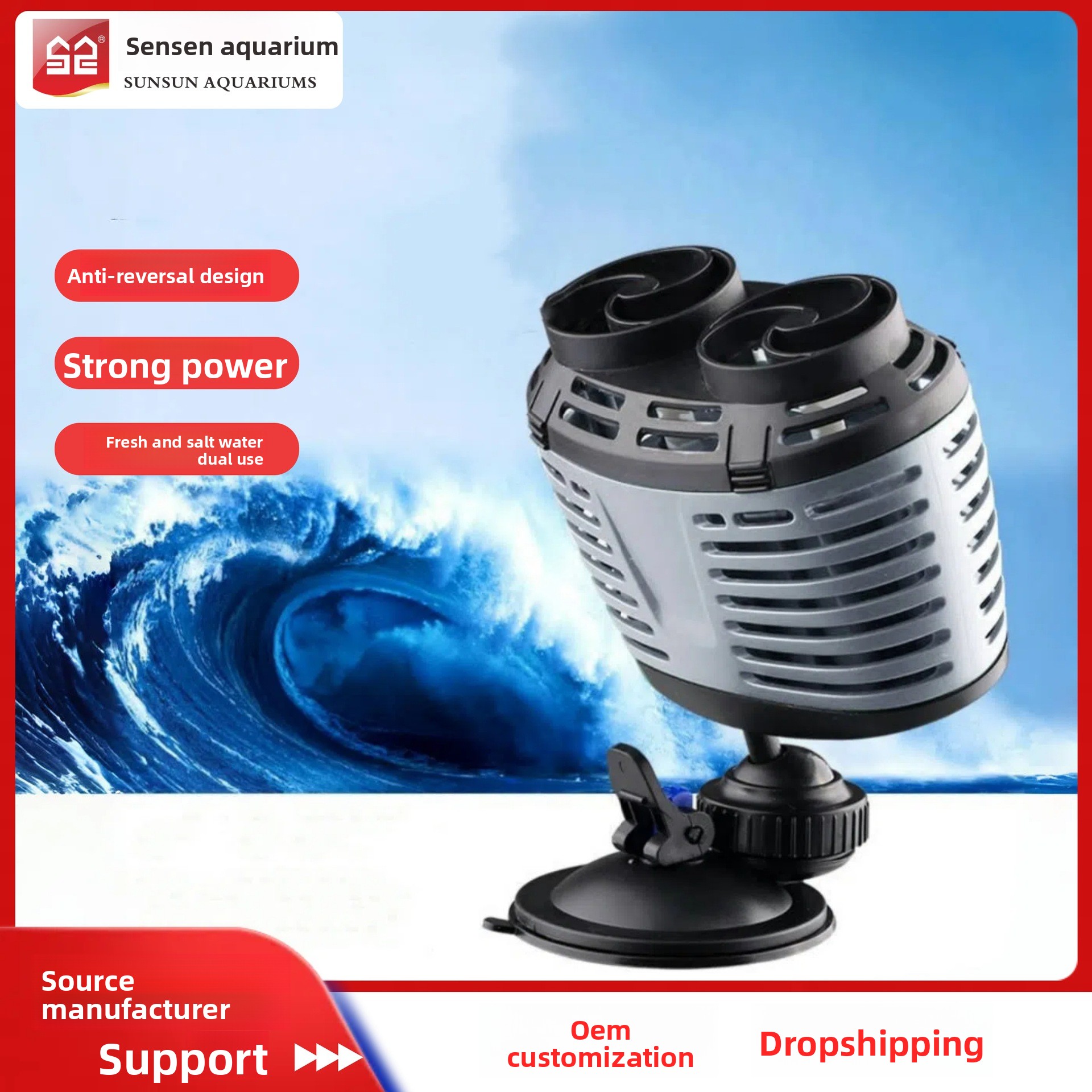 JIALU Ultra Quiet Mini Aquariu - Powerhead Wave Maker recension och pris