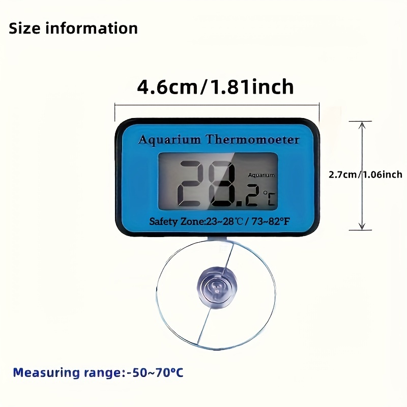 LCD Digital Aquarium Thermomet - Marine Aquarium Hydrometer recension och pris